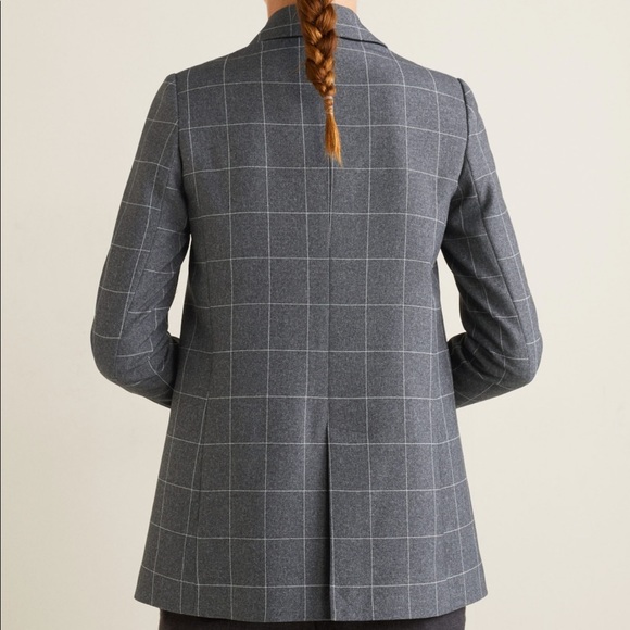 Mango Check Structured Double Breasted Blazer grey - Picture 3 of 8